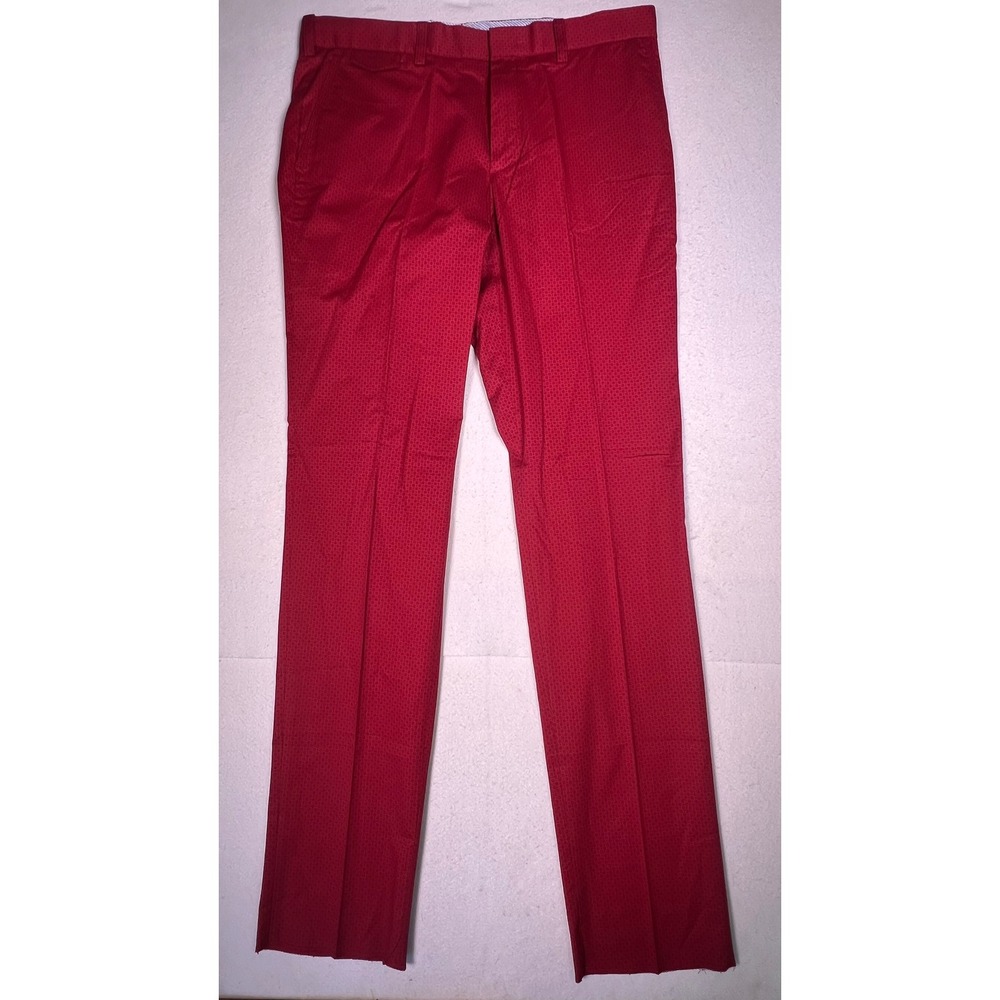 Louis Castel Golf Pants Mens 34 Red Excellent